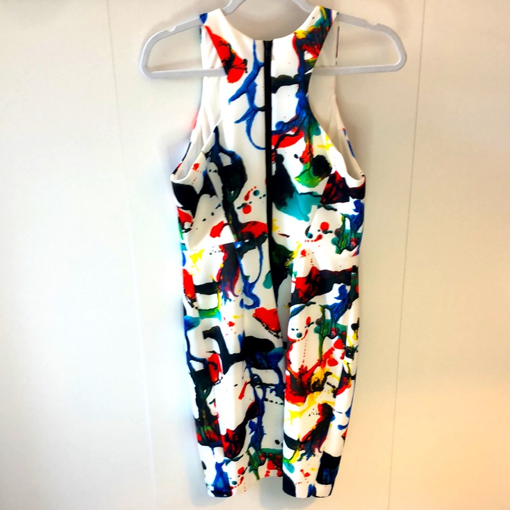 “Milly” Designer 🤩Expressionist design bodycon NWT DRESS Absolutely STUNNING!! - Picture 3 of 9